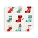 Merry mas Colorful Sock Illustration Cleaning Cloth Screen Cleaner 2pcs Suede Fabric