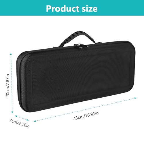 Tragbare Aufbewahrungstasche für Dyson Airstraight, Harte wasserdichte Schalen-Aufbewahrungsbehältnis, Aufbewahrungstasche für Dyson Glätteisen, Ladegeräte und Zubehör, Reiseaufbewahrung, 43x19x7 cm
