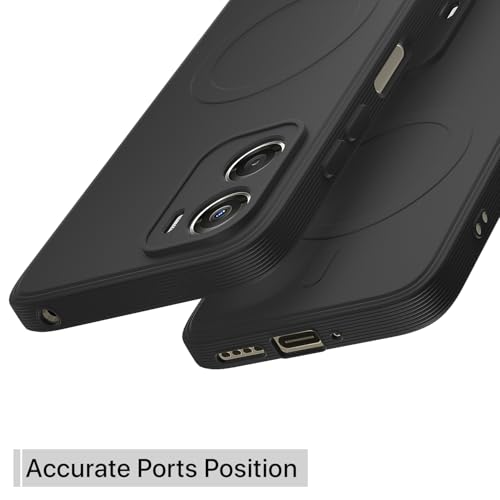 Image of Pikkme Back Cover for Motorola Moto G06 Power Soft Matte Silicone Mag-Safe Design (Mag-Safe Not Support) Camera Protection | Slim Fit Bumper Cover (Black)