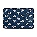Produktbild Kcldeci Anchors Badematte Fußmatte für Eingang, blaues Meer Ozean Indoor-Matten Vorderboden Pad Eingangs-Teppich Schuhkratzer rutschfest für Zuhause, Küche, Badezimmer, Büro, Dekoration, 60 x 40 cm