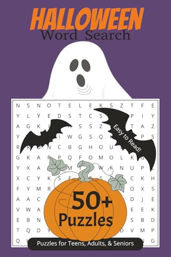 Halloween Word Search: Word Searches with Easy to Read Print