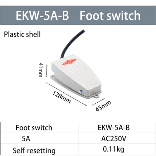 Pédale de commande EKW-5A-B 220V à action momentanée pour soudeuse par points