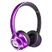 Monster Ncredible Ntune On-Ear, ControlTalk Universal Wired Headphones- Candy Purple
