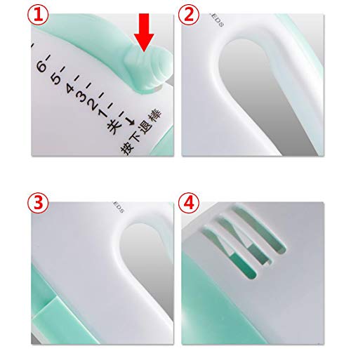 Heavy Duty Stand Mixer Electric Mixer With Bowl, Portable Hand Mixer Electric Hand Mixers For Kitchen Stainless Steel Whisks 7-Speed Settings-Sky Blue #TOP3