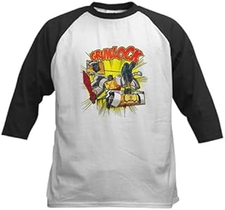 CafePress Grimlock Baseball Jersey Kids Cotton Baseball Jersey, 3/4 Raglan Sleeve Shirt Black/White