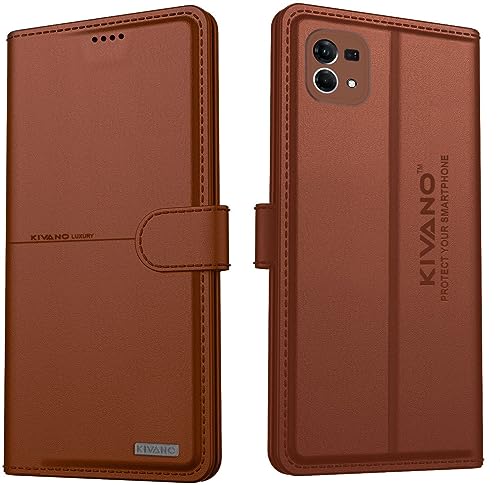 Image of KIVANO Compatible with Oppo F21 Pro 4G / Oppo F21S Pro 5G Flip Cover | Leather Finish | Inside Pockets & Inbuilt Stand | Shockproof Wallet Style Magnetic Closure Back Cover Case