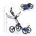 Tangkula Golf Push Pull Cart, Lightweight Aluminum Collapsible Golf Push Cart with 4 Wheels, Golf Cart w/Upper/Lower Bracket, Umbrella & Cup Holder, Golf Trolley with Scoreboard Storage & Foot Brake