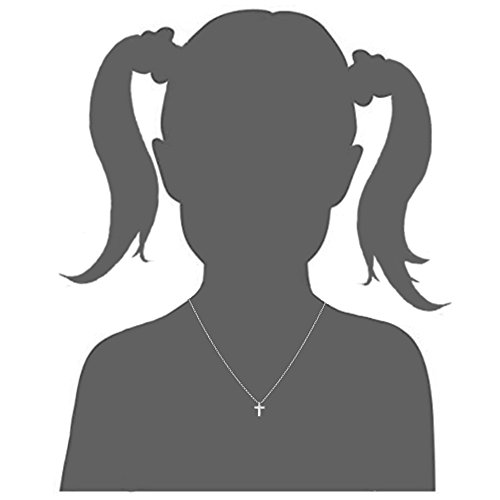 Xianli Wang Kleines Einfaches Kreuz Anhänger Kinder Thin Neck Woman in Edelstahl Kleine Halskette