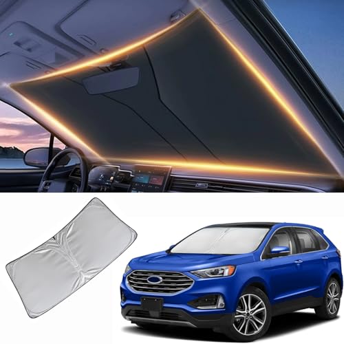 Windshield Sun Shade for Ford Edge Front Window Shades Cover for 2015-2024 2025 2026 Edge Windshield...