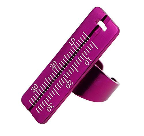 Endo Finger Ruler 35mm Ring Ruler Measuring Instrument Span Measurement Tool (Purple)