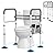 SOUHEILO FSA Eligible Toilet Safety Rails, Adjustable Toilet Rails for Seniors Fit Any Toilets, Stable Toilet Safety Frame Larger Suction Leg, Tool Free Toilet Handles for Disabled/Elderly/Handicap