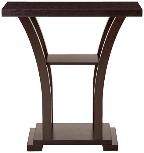 Crown Mark Draper Console Table, Espresso - Thumbnail 3