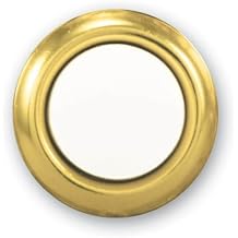 Heath Zenith SL-455-02 Wired Replacement Button, Gold Rim with Lighted Pearl Center
