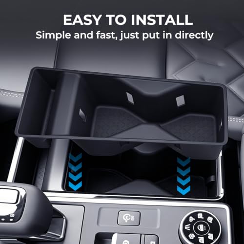 Image of Center Console Cup Holder Inserts for Nissan Pathfinder 2026 2025 2024 2023 2022, Interior Accessories TPE Car Cup Holders Covers Protector for 2022-2026 Pathfinder, Black