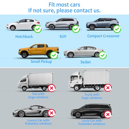 Hianjoo 車用網戸 サイドドア用メッシュサンシェード