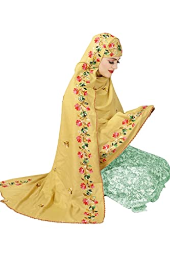 Châle brodé Namaz femme Aashita Creations fini les accessoires inconfortables en prière