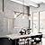 WILON Kitchen Island Lighting, 3 Lights Black Gold Pendant Lighting with Glass Shades Pendant Lights for Kitchen Island Adjustable Farmhouse Chandeliers for Dining Doom E26 Base Modern Hanging Light