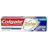 Colgate Total Advanced Whitening Travel Toothpaste, Mint, TSA Approved Size - 3.4 ounces