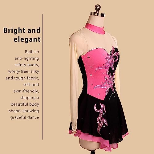 Exercício Correndo Vestido de patinação artística feminino para competição de alta elasticidade Vest