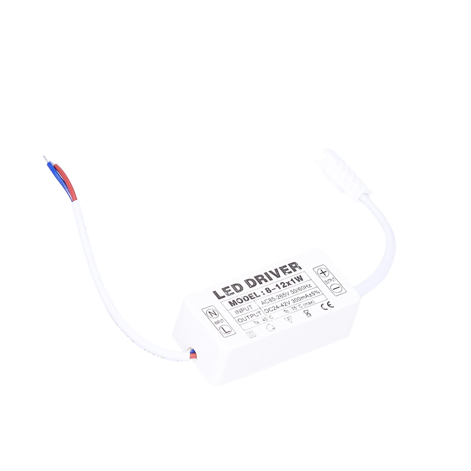 Sterownik LED, Transformator Stałoprądowy 300 MA AC 85 do 265 V do DC 24 do 42 V Sterownik Zasilacza Lampy do Oświetlenia Panelowego LED, Transformator Prostowniczy Stałoprądowy