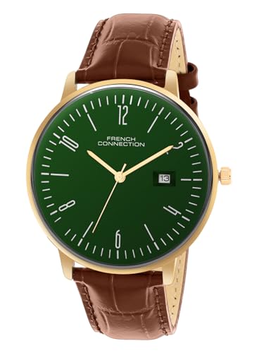 Image of French Connection Green Sunray Dial | Analog Watch for Men's | FCN0163NBRL