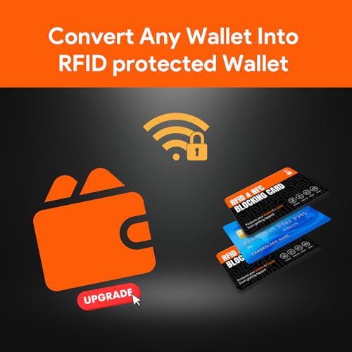 Image of NFC Blocking Cards (2-Pack) | Ultra Thin Contactless Card Protector for Wallets & Passport Holders | Perfectly fits in Any Wallet or Purse | Men & Women | Smart & Slim fits in Wallet /Purse