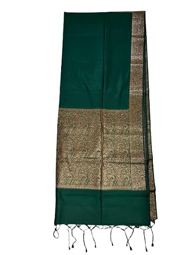 Sanavi's Saree Kuthir green muga silk saree – image 4
