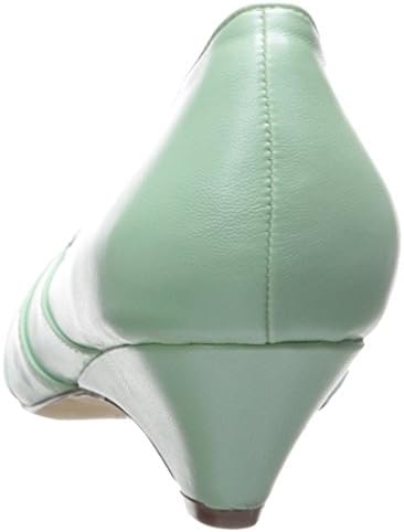 Pin Up Couture Women's Lulu05/mtpu Slide Pump, Mint Faux Leather, 8 M US | Image 2
