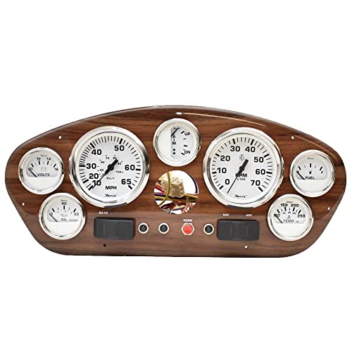 Glastron Boat Gauge Panel 025-4741 | GT 185 Mercury Woodgrain