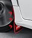 Takelablaze Universal Car Mud Flaps, Rubber Mudguard Soft No Collision Front and Rear Fender Splash Guards Mud Flaps for Cars (4Pcs)
