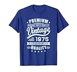 t-shirt vintage 1975 da uomo retrò divertente compleanno 1975 maglietta