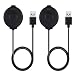 E ECSEM Compatible with TicWatch Pro Charging Cable Replacement Cable for TicWatch Pro Smartwatch Accessories USB Charger Cable Adapter for TicWatch Pro Quality Power Charging Cord 3 Feet (2Pack)