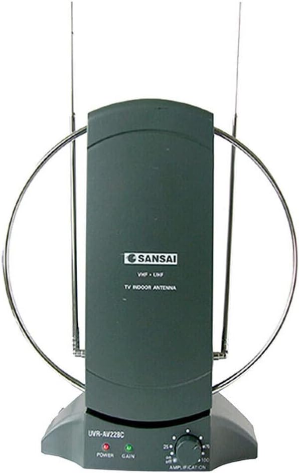Sansai Amplified Indoor TV Antenna UHF/VHF/HDTV Digital/Analog