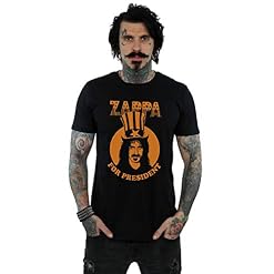 Absolute Cult Frank Zappa Homme for President T-Shirt - Les Beatles, Paul McCartney, John Lennon, RIngo Starr, George Harrison