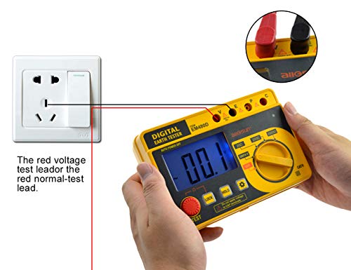Allosun Em480D Digital Earth Tester/Digital Earth Resistance Tester With Hard Case #TOP6