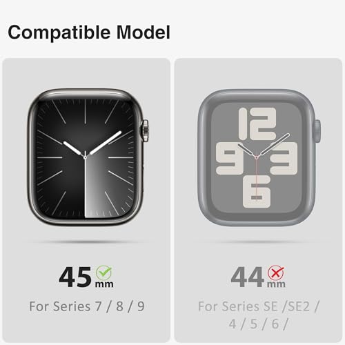 Image of ULTIMAL Rugged Band with Case for Apple Watch 45mm, Military-Grade Shockproof Protective Strap for Men, All-in-One Outdoor Sport Watch Band Compatible with iWatch Series 9 /8 /7 (Green)