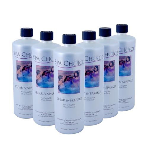 SpaChoice 472-4-8270-06 Spa Clarifier Jacuzzi, 1 cuarto de galón, paquete de 6