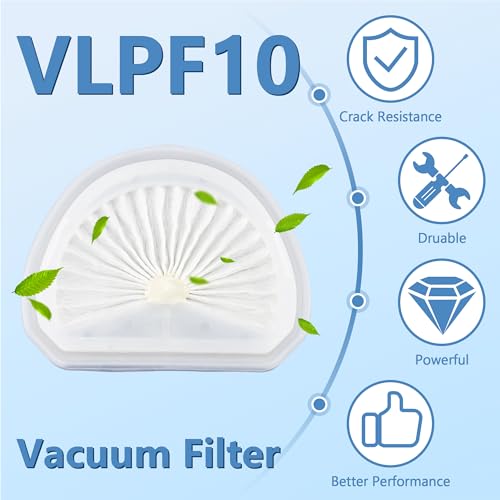 6 Pack VLPF10 Replacement Filters Compatible with Black and Decker Dustbuster Hand Vacuum Model HLVA315J HLVA320J00 N575266 by Funmit