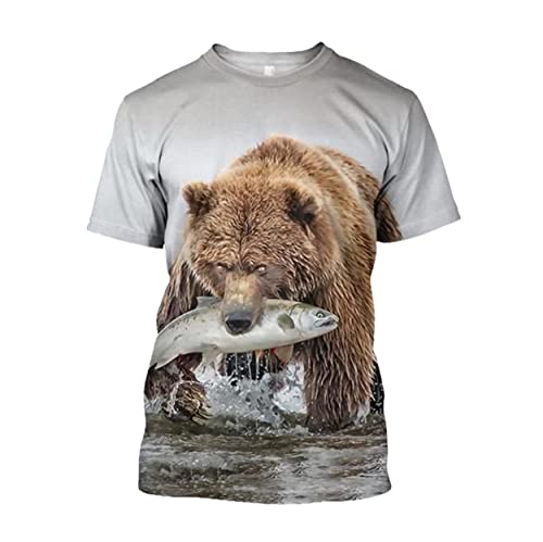 T-shirt ours Harajuku manches courtes XXXXXL pour éviter les vêtements trop serrés
