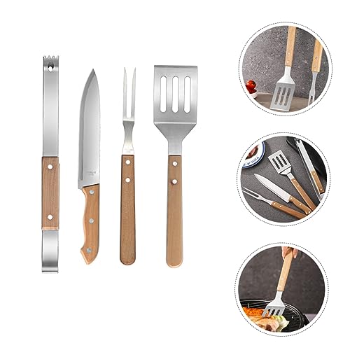 Set de herramientas para parrilla Luxshiny acero inoxidable miniatura 4