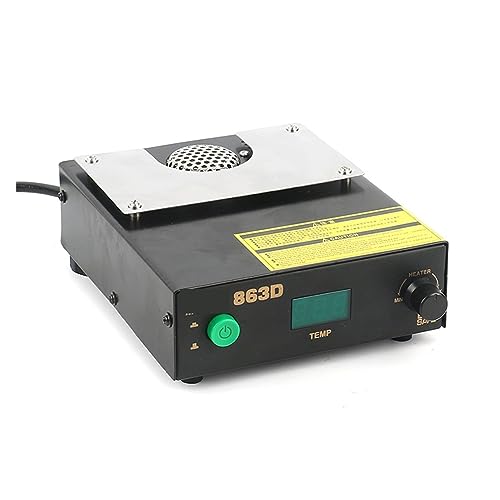 Mesa de precalentamiento, 863D Digital BGA Precalentamiento Estación de soldadura BGA Rework Air Gun for PCB Precalentamiento y desoldar 530W