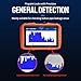 PQWT L50 Underground Water Leak Detectors for Home Wall Water Pipe Detector Machine Multi Sensor Acoustic Pipeline Leakage Detection Kit Noise Reduction Headphone Smart Touchscreen Carry Case