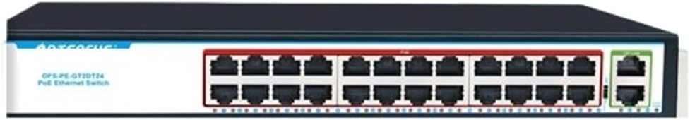 24-Port 1000mbps POE Switch, 400W 48V Gigabit Fiber Smart Poe SFP Rj45 Network(OFS-PE-GT2DT24)