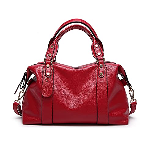 Image of Elegant Handbag Women's Shoulder Bag Women Handbag Waterproof PU Leather Shoulder Bags Work Travel Date Boston Bag