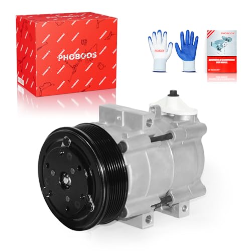 PHOBOOS A/C Compressor with Clutch Compatible with Ford & Lincoln