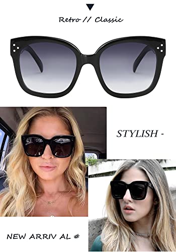 Oversized Square Sunglasses for Women Gradient Lens Fashion Frame Sun Glasses2