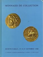 MONNAIES DE COLLECTION, MONTE CARLO , 13 14 15 OCTOBRE 1980 B001IS7DL2 Book Cover