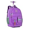 Genérico, Mochila Luluca Rodinha Carrinho Costa Escolar Grande Youtube Cor:Lilas