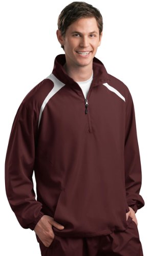 SPORT-TEK Men's 1/2 Zip Wind Shirt #TOP16