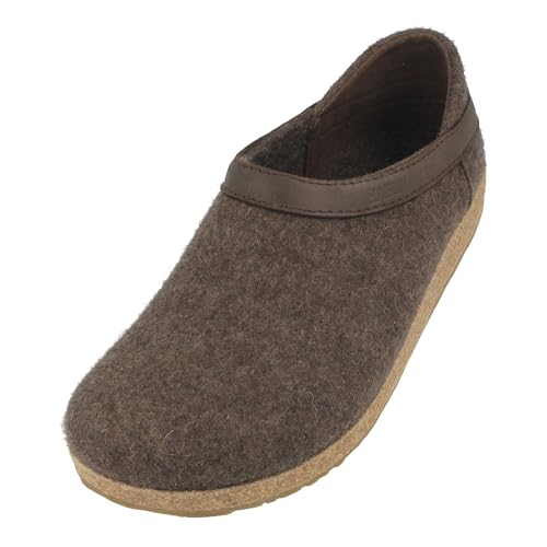 Image of HAFLINGER Grizzly GZH Felt Clog Mule | Casual Shoes